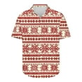 thumbnail image 5 of Elvqul Mens Shirts Short Sleeve Button up Christmas Dressy Graphic Shirts for Men Casual, 5 of 5