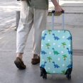 thumbnail image 3 of Light Blue Dinosaurs Palms Eggs Pattern Luggage Cover Fashion Suitcase Cover Baggage Covers Fit 25-28 Inch Luggage (Go Travel), 3 of 5