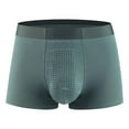 thumbnail image 1 of Mens Underwear Copper Fiber Negative Ion Solid Color Breathable Four Corner Underwear for Men Pack, 1 of 4