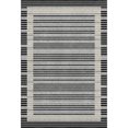 thumbnail image 2 of Addison Rugs Mayfield Premium Machine Washable Transitional Stripes Black Rectangle Rug, 9' x 12', 2 of 6