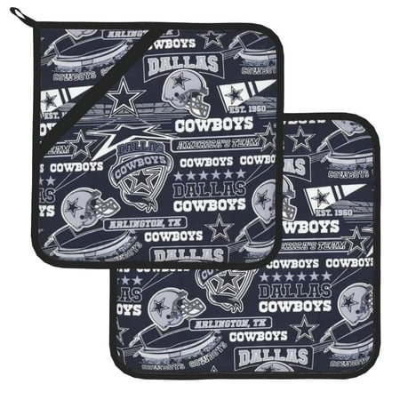 

Cowboys Square insulated pot mat (set of two) kitchen insulation mat table mat made of waterproof and scalding fabric 8x8in
