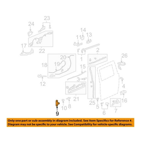 Honda 72506 Shj A01 Sliding Door Stopper Honda Odyssey