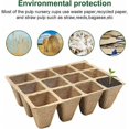 thumbnail image 4 of 10 piezas de maceta de turba Sincero biodegradables con 100 piezas de plástico para etiquetas de plantas, 4 of 5