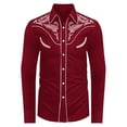 thumbnail image 3 of Tiijoy Boys Cowboy Shirt Western Cowboy Print Button-Down Long Sleeve Shirt, Sizes 4-13, 3 of 3