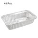 thumbnail image 3 of 7.5" x 4.3" Aluminio Papel Sartenes, 17oz Desechables Bandejas Contenedores para Cocina Asar Hornear Cocinar 48uds Unique Bargains moldes para pasteles, 3 of 5