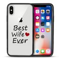 thumbnail image 2 of FINCIBO Slim TPU Bumper + Clear Hard Back Cover for Apple iPhone X, Best Wife Ever, 2 of 6