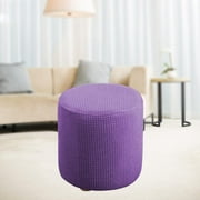Ottoman cover Polyester Blend Footstool Protector Covers for Home Yellow