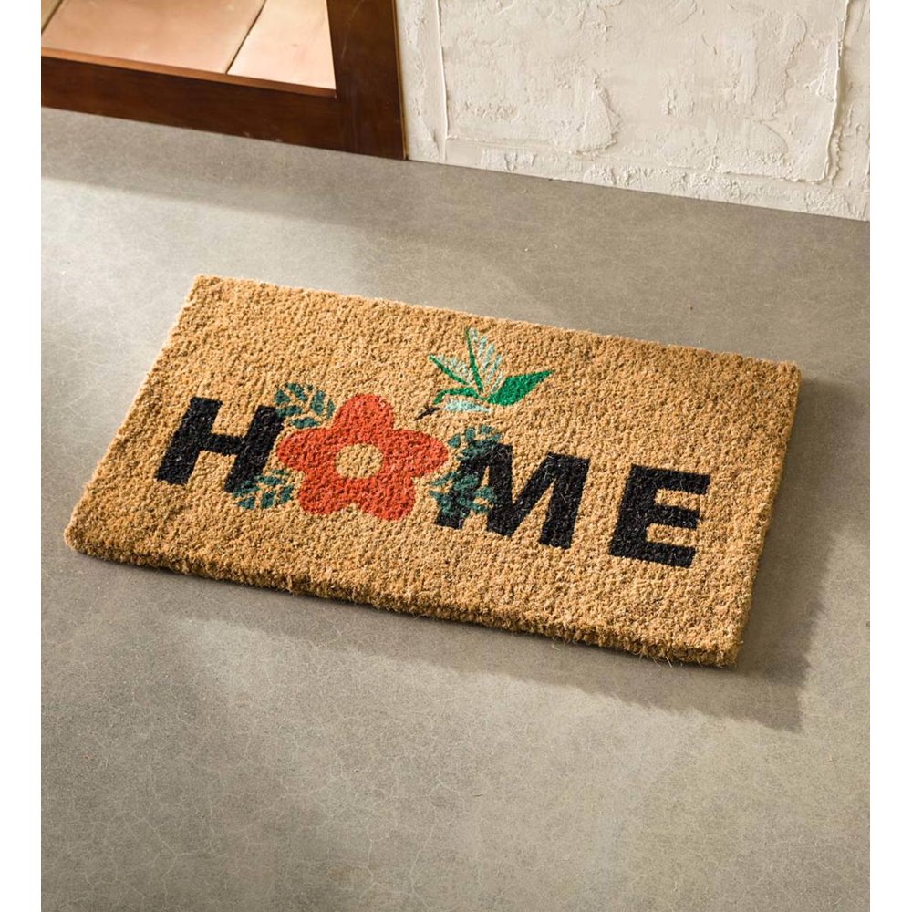 Hummingbird Coir Mat, 30" W x 18" L x 1" H