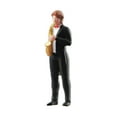 thumbnail image 3 of Almencla 1/64 Band Figurine Dioramas DIY Scene Realistic Hand Painted Figure Layout Decoration for Train Layout DIY Scene Fairy Garden Saxophonist, 3 of 8