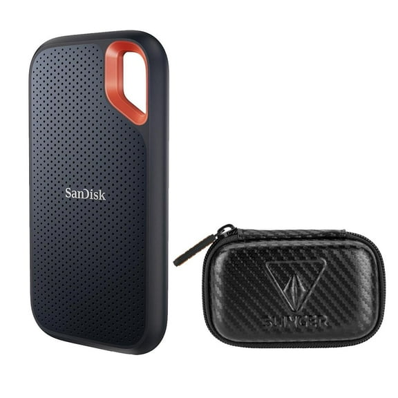 SanDisk Extreme Portable 4TB USB 3.2 Gen 2 Type-C External SSD V2 with Slinger Case