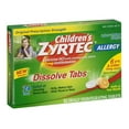 thumbnail image 4 of 6 Pack Children's Zyrtec 24 hr Dissolving Allergy Tablets, Cetirizine 10 mg, Citrus Flavor,12 Count, 4 of 7
