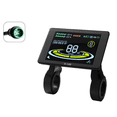 thumbnail image 4 of Electric Bicycle Display H-100 LCD Display Control 24V - 72V Speed Meter 5pin Speedometer Waterproof Connector,1 * electric bicycles Display,Black, 4 of 8