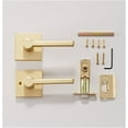 thumbnail image 4 of Sure-Loc Vn101 Verona Passage Door Lever Set - Brass, 4 of 7
