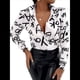 thumbnail image 3 of Blusas para Mujer, con Botones, Estilo Informal, de Negocios, de Larga, Elegantes y Sexys. Letra XXXL, 3 of 10