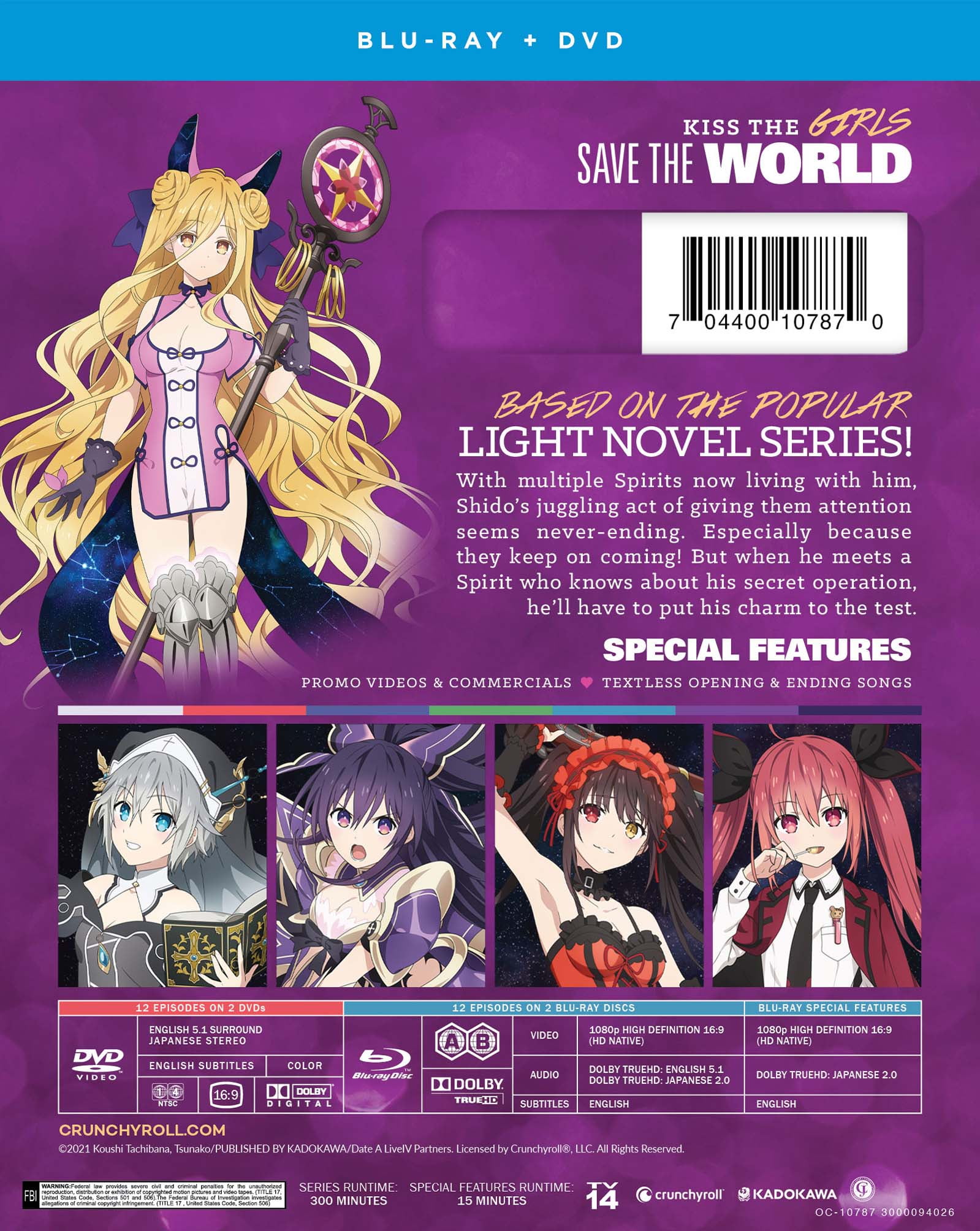 Free Shipping! New Date a Live: Season Four (Blu-ray + DVD
