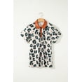 thumbnail image 5 of Chic Leopard Print Button Blouse for Women – Short Sleeve Casual Style, Ideal for Summer Days, L, 5 of 12