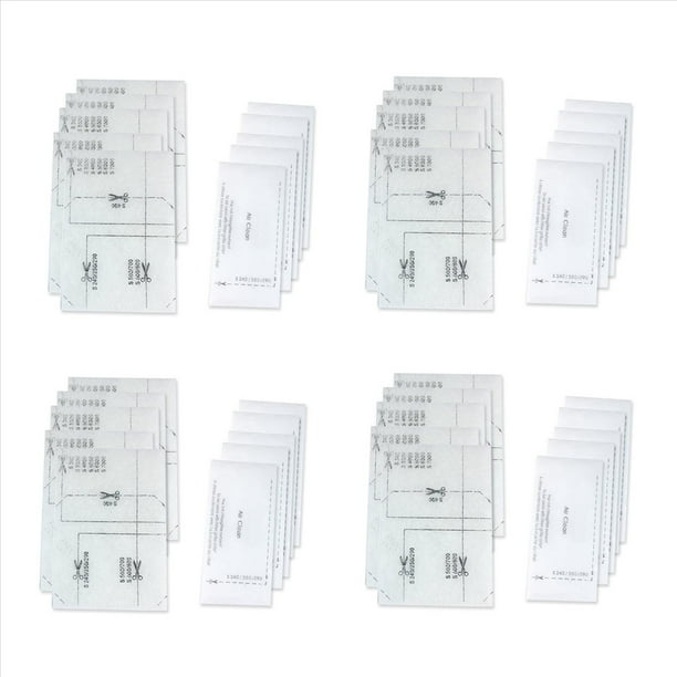 Filtro de Motor Universal Accesorio de Aspiradora Reemplazable de 20 Pares para