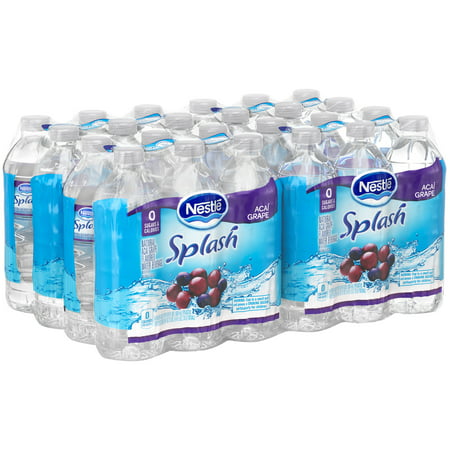 Nestle Splash Natural Acai Grape Flavored Water, 16.9 Fl. Oz., 24 (Best Tasting Flavored Seltzer Water)