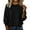 Black, variant on RQYYD Sweaters for Women Round Neck Wool Long Sleeve Pullover Tops Warm Lightweight Winter Cozy Knitted Sweater