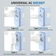 thumbnail image 5 of Adaptador Universal de Viaje EPICKA Azul con 3 Puertos USB-C y 2 USB-A para UE Reino Unido y AUS, 5 of 7