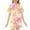Pink, variant on Luvoko Tween 2 Piece Sets Pajamas For Kids Children Graphic Print Short Sleeve Button Shirt Shorts Pajama Set Cute Baby Things Teens Fashion Tracksuit for Girls New Born Babies Blanket Girl Sweat