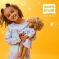 thumbnail image 6 of Saint Eve Kids Girl and Doll Matching Nightgown Set, Long Sleeve Soft Flannel Sleep Dress - Pink Unicorn, 6 of 6