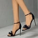 thumbnail image 4 of Amzcrzy Zapatos de mujer,Zapatos de mujer,Zapatillas de mujer, Sandalias de tacón alto con punta abierta y un botón para mujer, zapatos de verano, nuevos Sandalias Mujer Zapatillas De Casa, 4 of 8