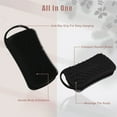 thumbnail image 2 of Unique Bargains Silicone Body Scrubber 2 in 1 Body Brush Skin Massage, Soft Body Scrubber for All Skin Types Black, 2 of 7
