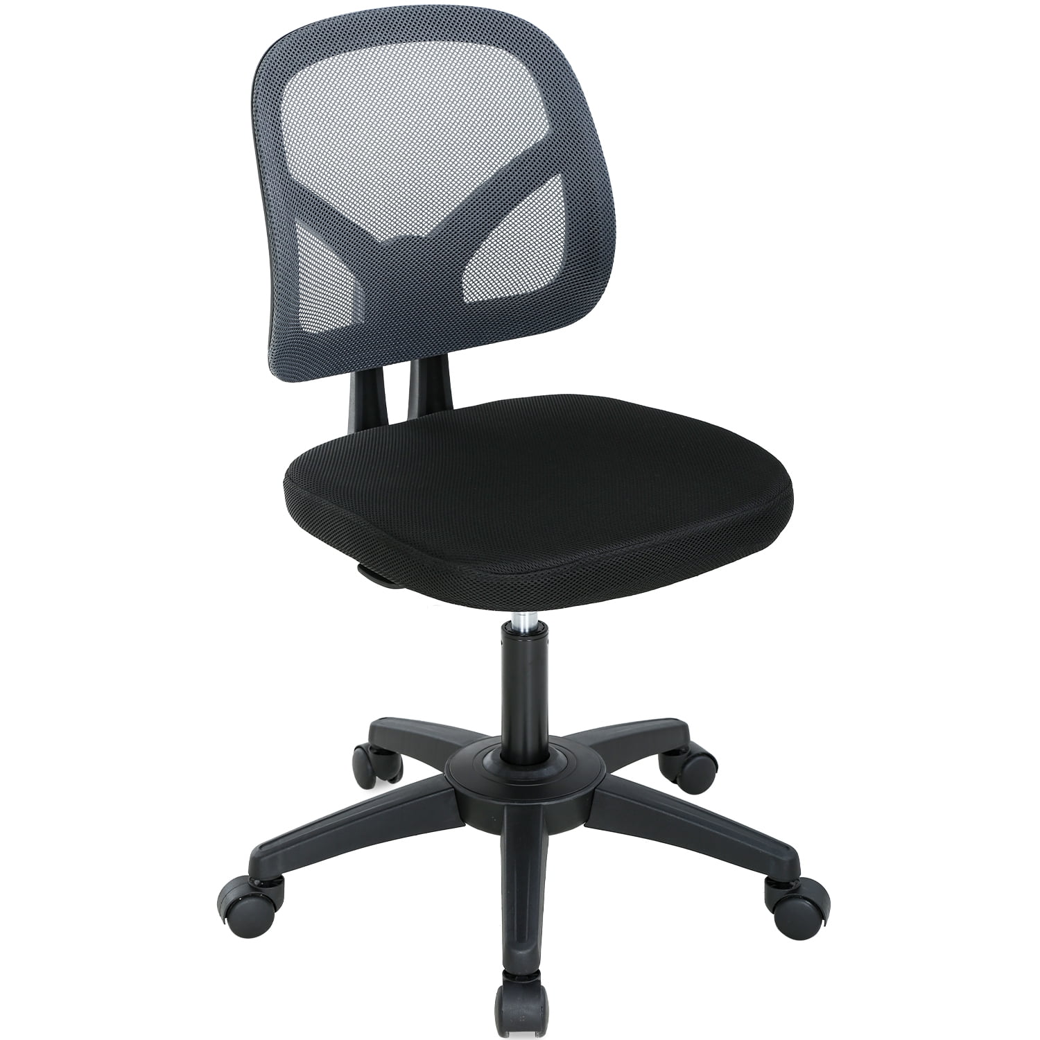 No Arms Task Chair Classic Rolling Desk Swivel Computer Office Home College Dorm 