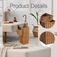 thumbnail image 6 of Umbrella Stand Storage Basket Tall Square Imitation Rattan PE Material for Hotel Lobby Office Entry, 6 of 7