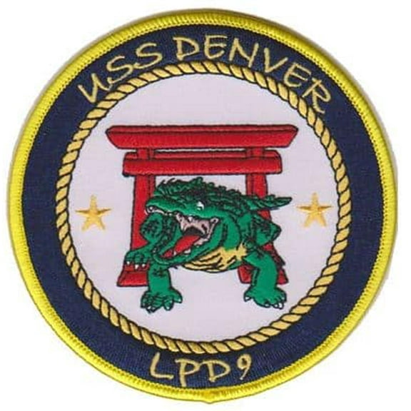 USS DENVER LPD-9 Patch – Plastic Backing