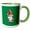 Green/White, variant on 3drose, Norwegian Nisse Gnome Gonk Holding a Glass of Egg Nog, 15oz Mug