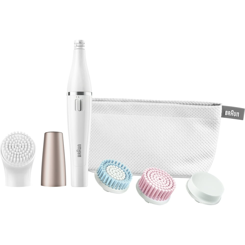 Braun 851 FaceSpa MiniFacial Epilator with 4 Facial Cleansing Brushes