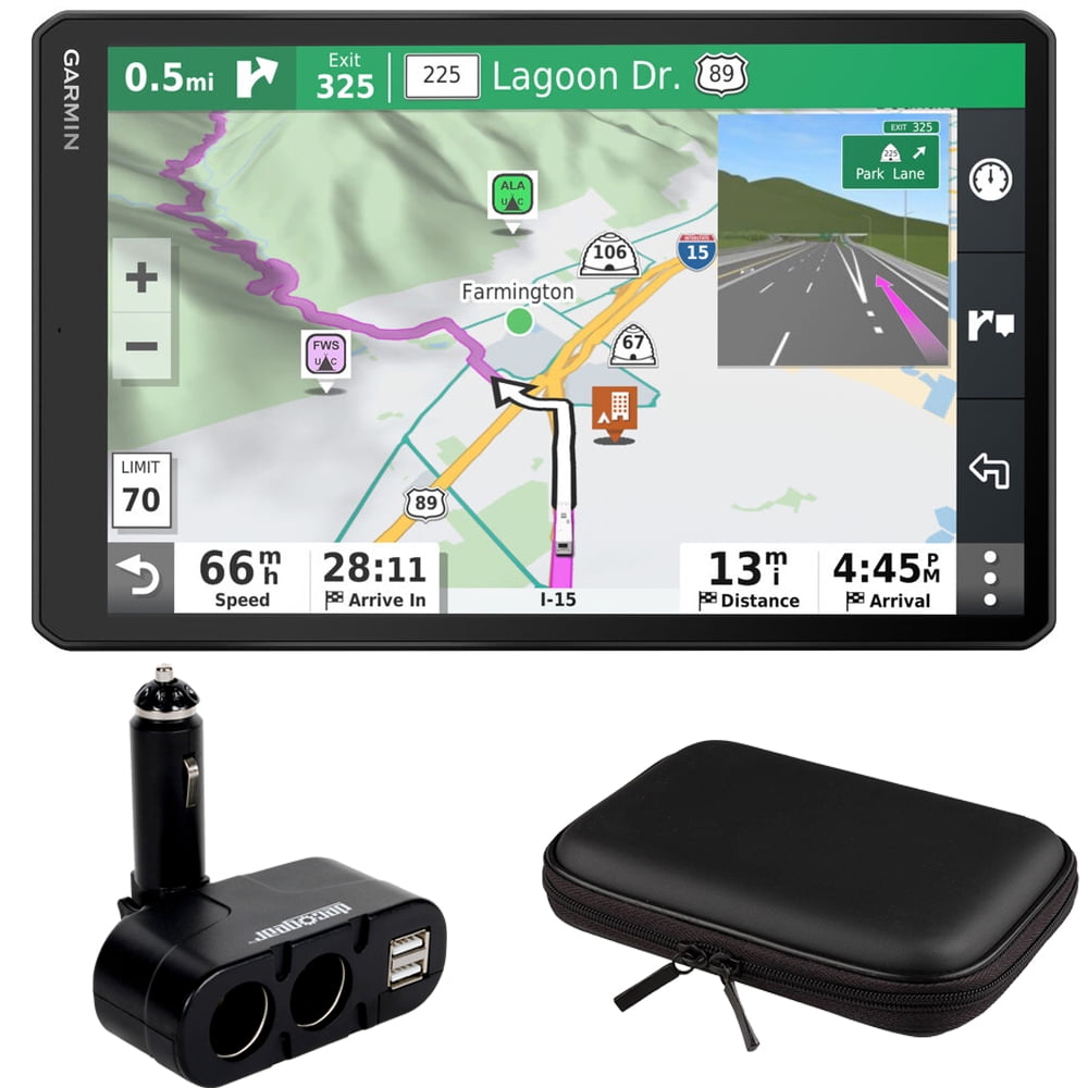 Garmin RV 1090 10" RV GPS Navigator (0100242505) w/ 10" Case Hard