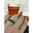 thumbnail image 4 of 2Ct Round Cut Simulated Black Diamond Pave Women's Wedding Band Ring 14K White Gold Plated 925 Silver, 4 of 5