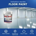 thumbnail image 6 of Epoxy Colored Sand Floor Paint, Louis Forest Epoxy Floor Paint, Epoxy Colored Sand Self Leveling Coating, High Gloss Marble Effect Garage Coating (Cream Yellow), 6 of 6