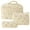 B, variant on BadyminCSL 3 Pcs Cotton Quilted Makeup Bag Set Floral Cotton Cosmetic Bag Toiletry Travel Organizer Bag for Women Girls