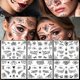 thumbnail image 2 of Tatuaje de telaraña del Día de los muertos, maquillaje facial falso temporal, pegatina impermeable, tatuajes de arte corporal para calcomanías de fiesta, 2 of 4