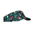 thumbnail image 2 of Kll Sport Sun Visor Hats Ball Caps Empty Top Baseball Sun Cap For Men Women-Amanita Mushroom, 2 of 8