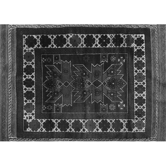 Ahgly Company Indoor Rectangle Persian Gray Traditional Area Rugs, 8' x 12'