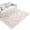 Pink, variant on Entryway Door Mat 2'x 4', Pink Leaf Non Slip Washable Throw Rug with Tassels, Modern Botanical Foliage Plant Country Flower Woven Reversible Indoor/Outdoor Rug for Doormat, Porch, Kids Room