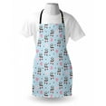 thumbnail image 4 of Ballerina Apron, Panda Ballerina in Dress and a Crown on Head, Unisex Kitchen Bib with Adjustable Neck for Cooking Gardening, Adult Size, Pale Blue Charcoal Grey, by Ambesonne, 4 of 4