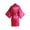 Hot Pink, variant on Elegant Solid Color Rhinestone Bride Bathrobe For Women Silk Like Wedding Morning Gown Bridal Makeup Robe For Bridal Parties And Celebrations