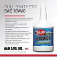 thumbnail image 3 of Red Line 11704 SAE 10W60 Fully Synthetic Motor Oil - 1 Quart, 3 of 8