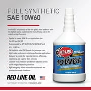 Red Line 11704 SAE 10W60 Fully Synthetic Motor Oil High-Performance Engine Lubricant 1 Quart Premium Racing Formula