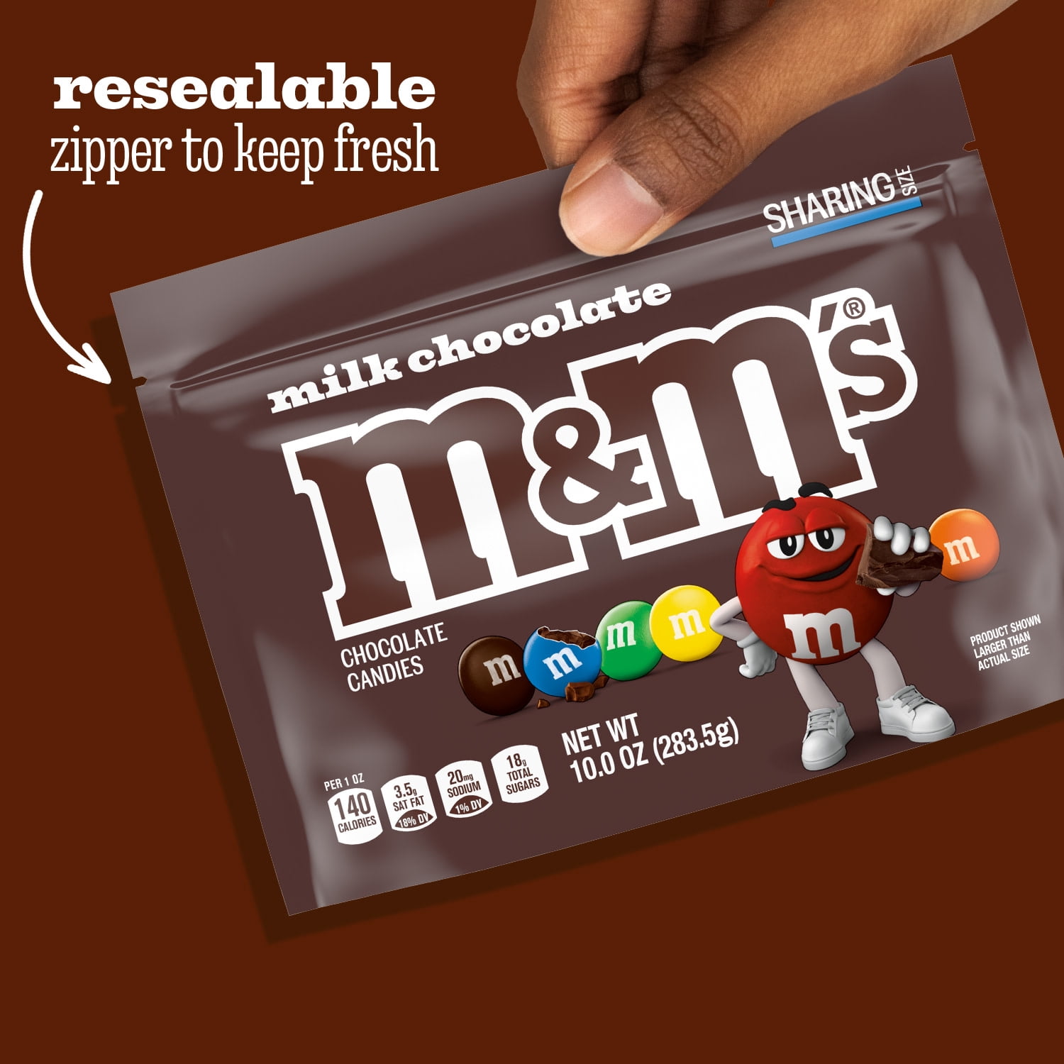 M&M's Milk Chocolate Candy Sharing Size - 10 oz Bag