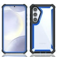 thumbnail image 2 of Compatible With Samsung Galaxy S25+ Rugged Clear Phone Case,2-in-1 Heavy Duty Designing,Shokcproof Rugged Anti-fall Protective Transparent Two-color Design Phone Case Cover,Blue, 2 of 7