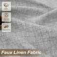 thumbnail image 5 of DriftAway Gray Linen Curtains 96 Inches Long for Living Room Thick Semi Sheer 2 Panels Farmhouse 3 Inch Rod Pocket Back Tab Boho Rustic Light Filtering Window Drapes for Bedroom Privacy Assured, 5 of 8
