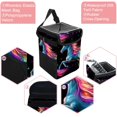 thumbnail image 2 of Robot Unicorn Attack Mini Trash Can Car Trash Bin Trash Can for Car - Foldable, with Lid, Leak-Proof, Hanging Storage Bag, 2 of 6