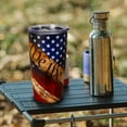thumbnail image 4 of Tumbler for Men American Flag We The People Patriotic Coffee Tumbler for Mens 20 oz Vacuum Insulated Stainless Steel Travel Mug Gifts, 4 of 6